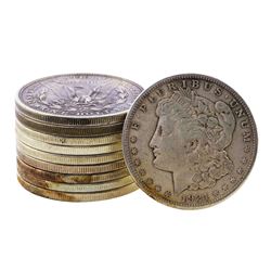 Lot of (10) 1921 $1 Morgan Silver Dollar Coins