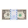 Image 1 : Pack of (100) Consecutive 2017 $1 Federal Reserve STAR Notes San Francisco