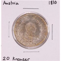 1810 Austria 20 Kreuzer Silver Coin