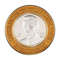 .999 Fine Silver Riverside Casino Laughlin, NV $10 Limited Edition Gaming Token