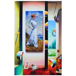 Ferjo "View Into the Verizo" Original Oil Painting on Canvas