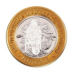 .999 Silver Peppermill Hotel Casino Reno, NV $10 Casino Limited Edition Gaming Token