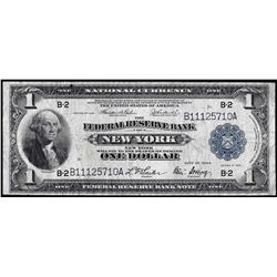 1918 $1 Federal Reserve Bank of New York Note
