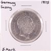 Image 1 : 1875 Germany Saxony 5 Mark Silver Coin