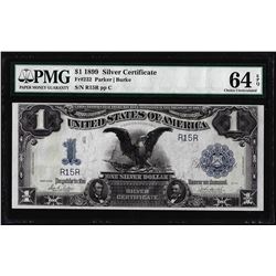 Low Serial # 1899 $1 Black Eagle Silver Certificate Note PMG Choice Uncirculated 64EPQ
