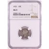 Image 1 : 1921 Mercury Dime Coin NGC AG3