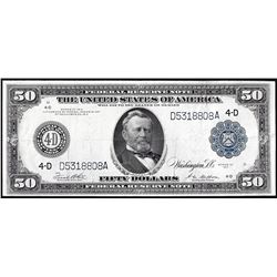 1914 $50 Federal Reserve Note Cleveland