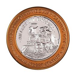 .999 Silver Main Street Station Las Vegas, NV $10 Limited Edition Casino Gaming Token