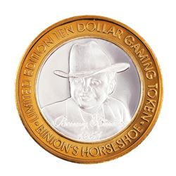 .999 Silver Binions Horseshoe Las Vegas, NV $10 Casino Limited Edition Gaming Token