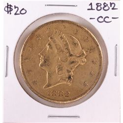 1882-CC $20 Liberty Head Double Eagle Gold Coin