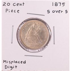 1875 S over S Twenty Cent Piece Coin