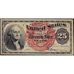 1863 Twenty-Five Cents Fourth Issue Fractional Currency Note