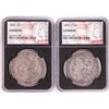 Image 1 : Lot of 1891 & 1892-O $1 Morgan Silver Dollar Coins NGC Genuine