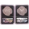 Image 2 : Lot of 1891 & 1892-O $1 Morgan Silver Dollar Coins NGC Genuine