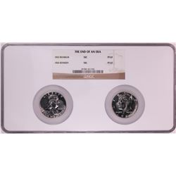 1963/1964 End of an Era Proof Half Dollar Coins NGC PF67