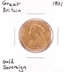 1901 Great Britain Sovereign Gold Coin