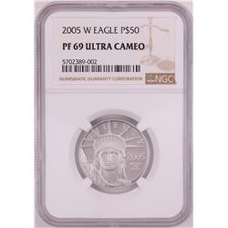 2005-W $50 Proof Platinum American Eagle Coin NGC PF69 Ultra Cameo