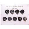 Image 1 : 1955-1963 Proof Franklin Half Dollar Coin Set