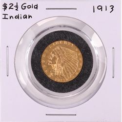 1913 $2 1/2 Indian Head Quarter Eagle Gold Coin