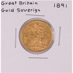 1891 Great Britain Sovereign Gold Coin