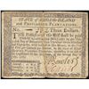 Image 1 : July 2, 1780 $3 Rhode Island Colonial Currency Note