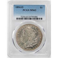 1894-O $1 Morgan Silver Dollar Coin PCGS MS63