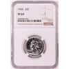 Image 1 : 1955 Proof Washington Quarter Coin NGC PF69