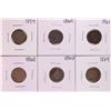 Image 1 : Set of 1859-1864 Copper Nickel Indian Cent Coins