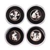 Image 1 : Lot of (4) Rarities Mint Assorted Disney 1/10 oz. .999 Fine Silver Rounds