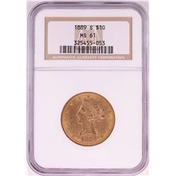 1899-S $10 Liberty Head Eagle Coin NGC MS61