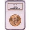 Image 1 : 1922 $20 St. Gaudens Double Eagle Coin NGC MS62