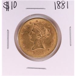 1881 $10 Liberty Head Eagle Gold Coin