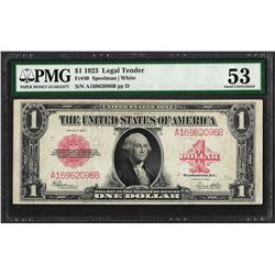 1923 $1 Legal Tender Note Fr.40 PMG About Uncirculated 53