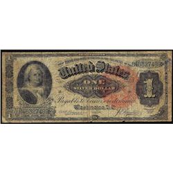 1891 $1 Martha Washington Silver Certificate Note