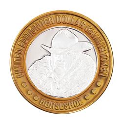 .999 Silver Binions Horseshoe Las Vegas, NV $10 Casino Limited Edition Gaming Token