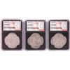 Image 1 : Lot of 1881-1883 $1 Morgan Silver Dollar Coins NGC Genuine