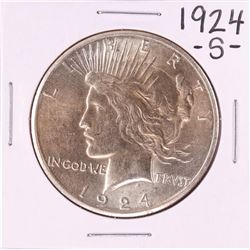 1924-S $1 Peace Silver Dollar Coin