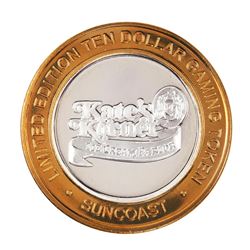 .999 Fine Silver Suncoast Las Vegas, Nevada $10 Limited Edition Gaming Token