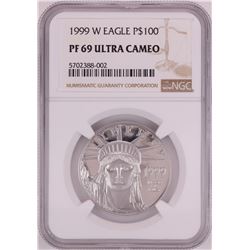 1999-W $100 Proof Platinum American Eagle Coin NGC PF69 Ultra Cameo