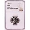 Image 1 : 1955 Proof Jefferson Nickel Coin NGC PF69