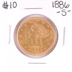 1886-S $10 Liberty Head Eagle Gold Coin