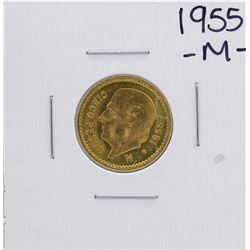 1955 Cinco Pesos Gold Coin