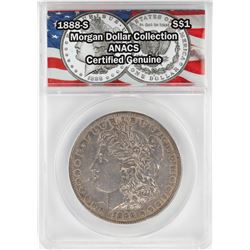 1888-S $1 Morgan Silver Dollar Coin ANACS Certified Genuine