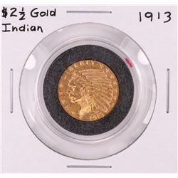 1913 $2 1/2 Indian Head Quarter Eagle Gold Coin