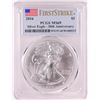 Image 1 : 2016 $1 American Silver Eagle Coin PCGS MS69 First Strike