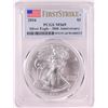 Image 1 : 2016 $1 American Silver Eagle Coin PCGS MS69 First Strike