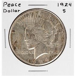 1924-S $1 Peace Silver Dollar Coin