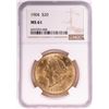 Image 1 : 1904 $20 Liberty Head Double Eagle Gold Coin NGC MS61