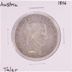 1846 Austria Thaler Silver Coin