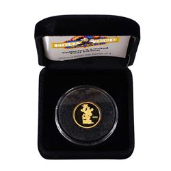 1989 Rarities Mint Hollywood Mickey 1/4 Oz. Gold Coin w/ Box & COA